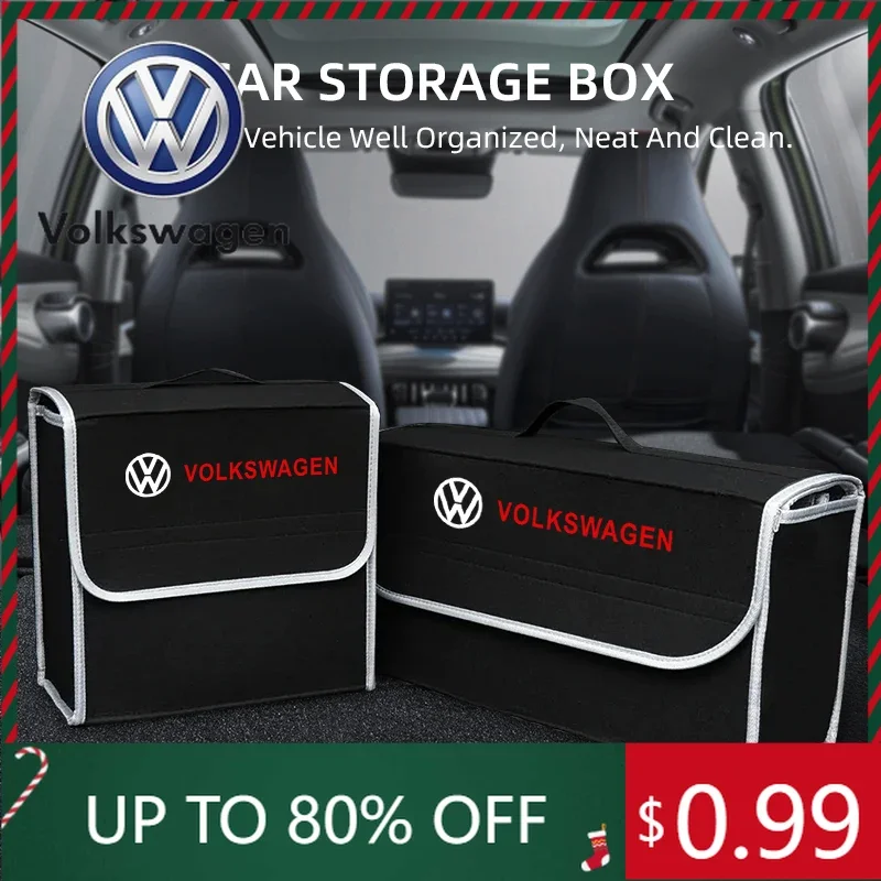 

Складная войлочная сумка-органайзер для хранения вещей в багажнике автомобиля VW Volkswagen Jetta MK5 Golf, чехол для инструментов, органайзер для автомобиля Volkswagen VW