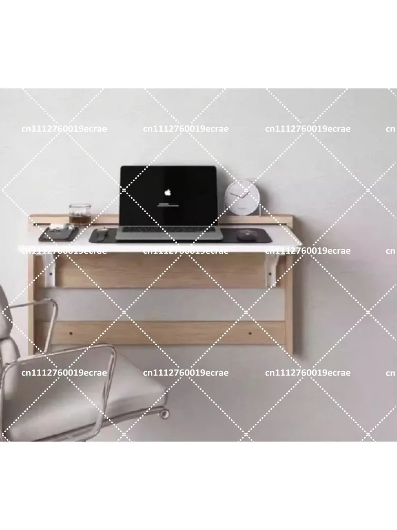 Wall-Mounted Folding Desk Solid Wood Computer Table Space Saving Multi-Functional Wall Board for Small Apartments