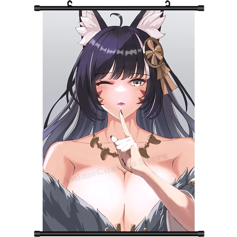 Anime buda Lane Musashi Shinano Sexy Girl Cosplay HD Wall Scroll Roll Painting Poster Hanging Picture Poster Decor Art Gift