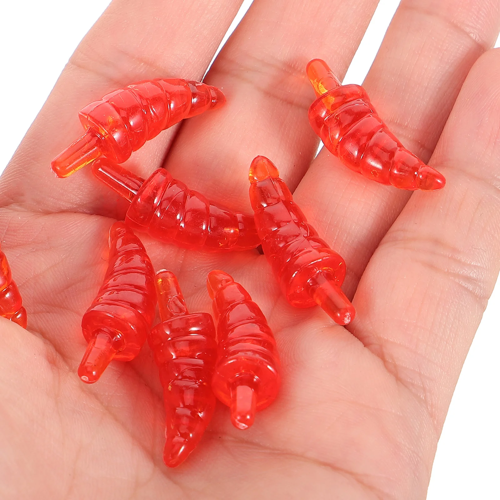 

200 Pcs Snowman Nose Accessory Making Material Christmas Decoration Handicrafts Prop Xmas Plastic Winter Accessories