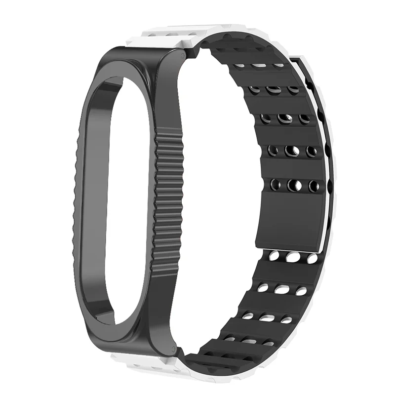 

Air Hole Silicone Magnetic Watch Strap For Xiaomi Band 3/4/5 Quick Release Durable Breathable Sport Smartwatch Band Men Women