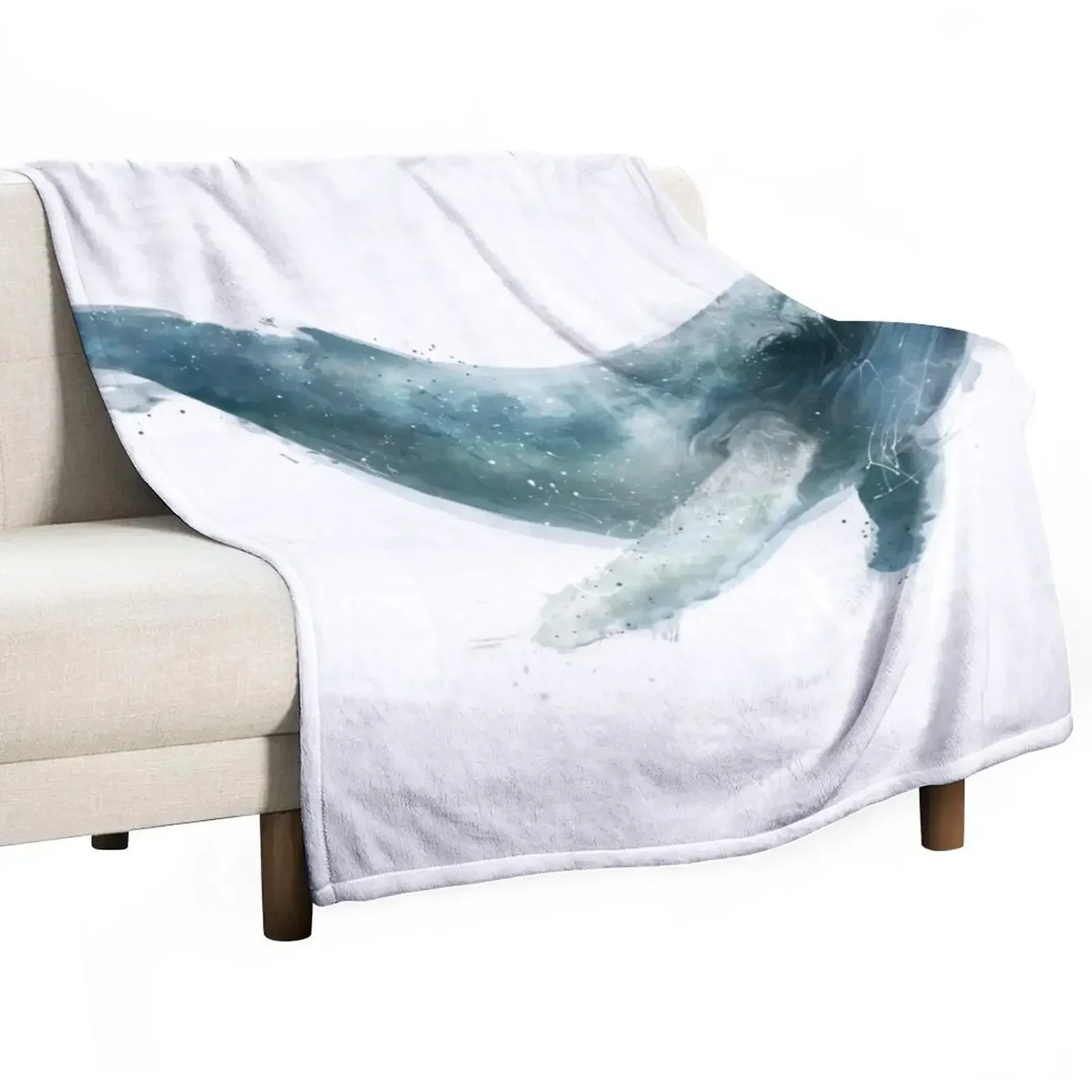 Humpback Whale Throw Blanket Sofa Luxury Designer Moving For Decorative Sofa Blankets