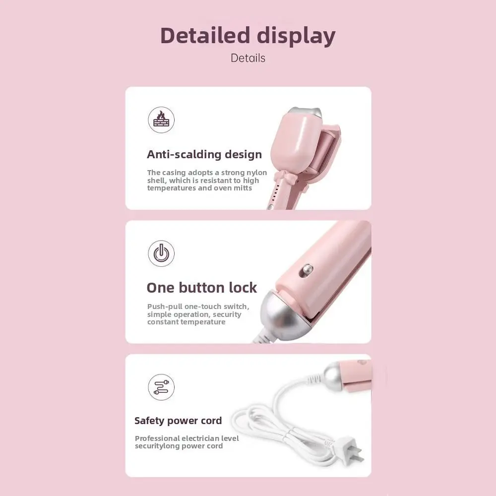 32 مللي متر موجات الشاطئ الشباك العصا المضادة للحرق 5 سرعة تعديل الأيونية الشعر نتردد المحمولة سهلة الاستخدام نتردد الشباك الحديد