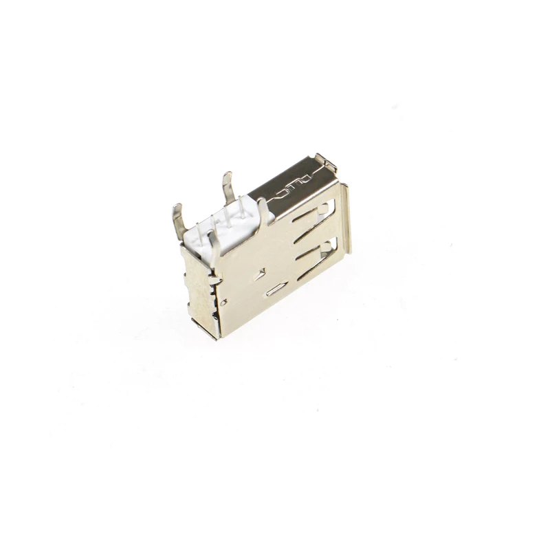10pcs Usb 2.0 type-a Female Socket Connector Side 90 Degrees 4legs Dip