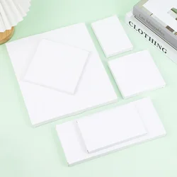 50pcs - Flat White Paper Packaging Box Blank Rectangular Sample Handmade Soap Party Gift Boxes