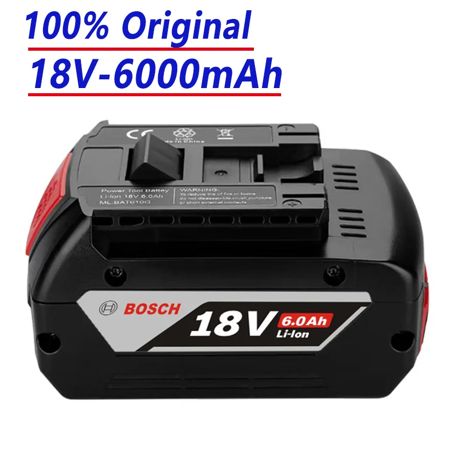 

100% оригинал для резервного инструмента Bosch 18 В, аккумулятор 18 В, 6000 мАч, профессиональная система DRAADLOZE, аккумулятор BAT609 BAT618 GBA18V80