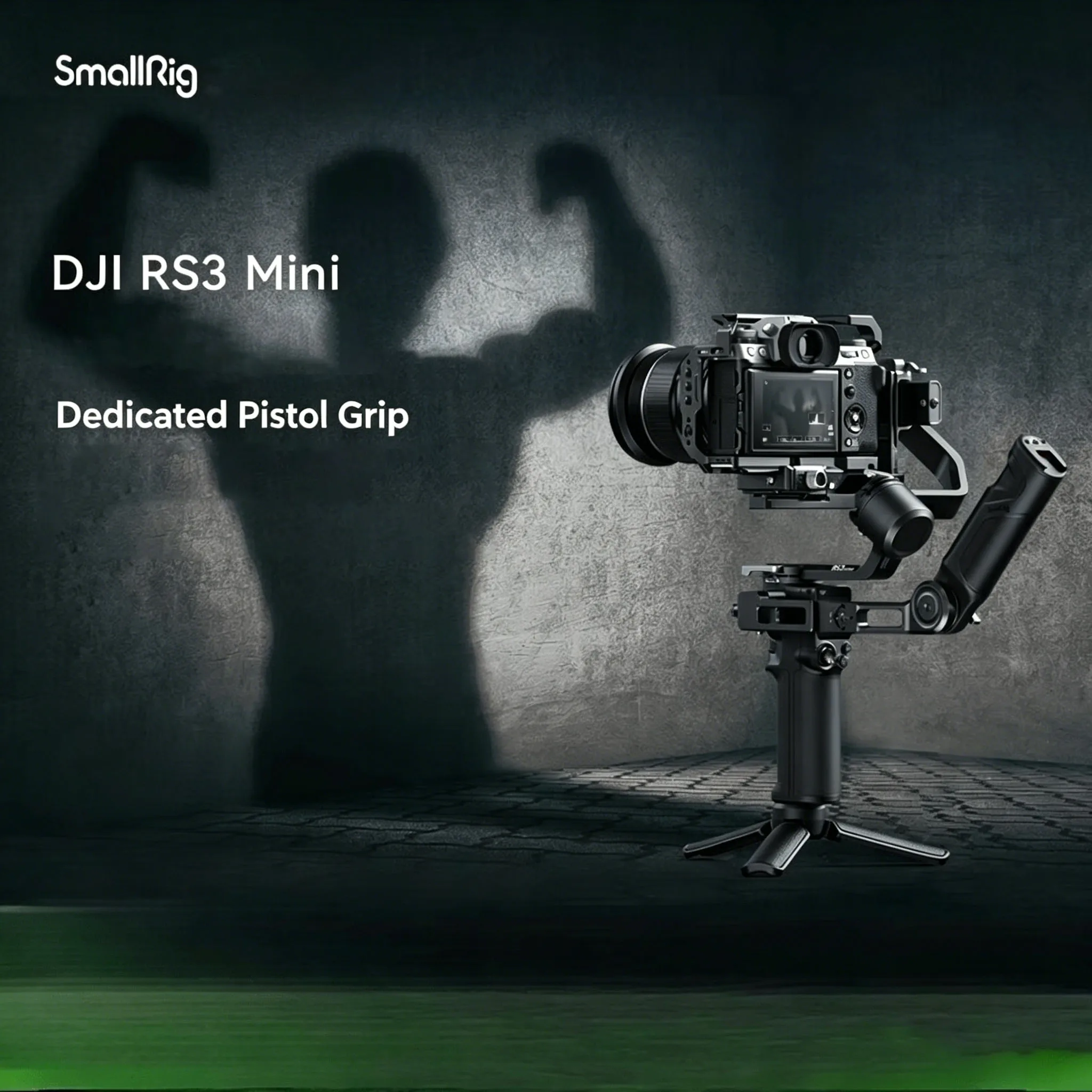 스몰리그 RS3 미니 조절식 핸들 슬링 핸드그립 (DJI RS 3/미니 RS 4 미니 짐벌 핸드헬드 스태빌라이저용) NATO 클램프, 콜드슈 포함