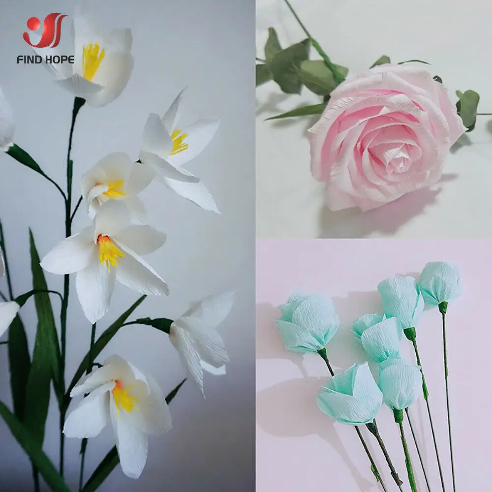 15 Farben, 250 x 25 cm, farbige Krepppapierrolle, Origami-Krepppapier, DIY, Blumen, Dekoration, Geschenkpapier, Falten, Basteln – Detail 2