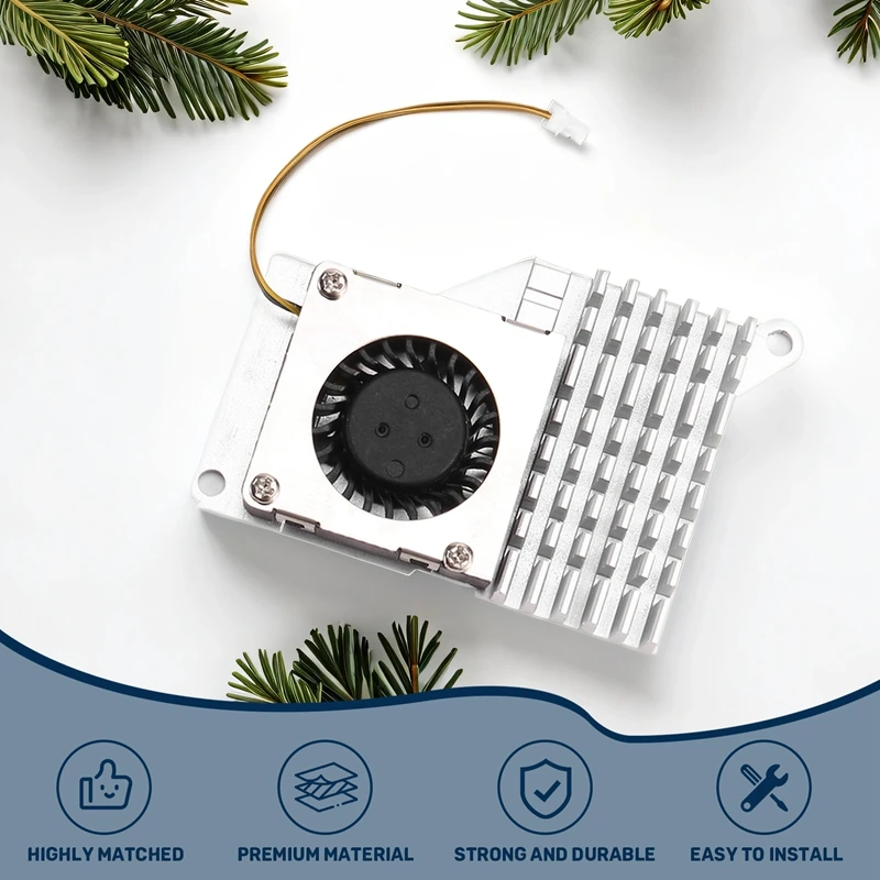 B50B-Для Raspberry Pi 5 Pi5 Активный охладитель с скоростным охлаждающим вентилятором Радиатор