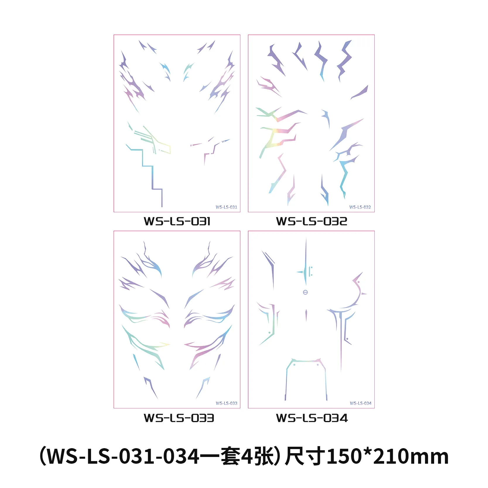 4pcs KPop Demon Hunters Rumi Temporary Tattoos for Women Realistic Fake Disposable Stickers Body Art Decals