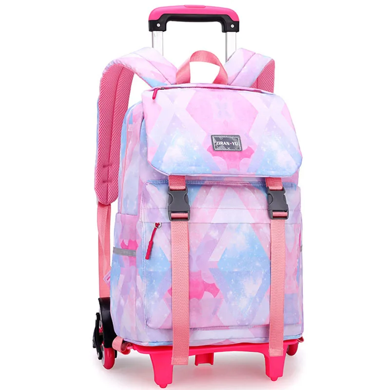 

Rolling Backpack Men Laptop Bagpack Boys School Bags for Girls Travel Sacoche Homme Children Luggage Mochila Infantil Escolar