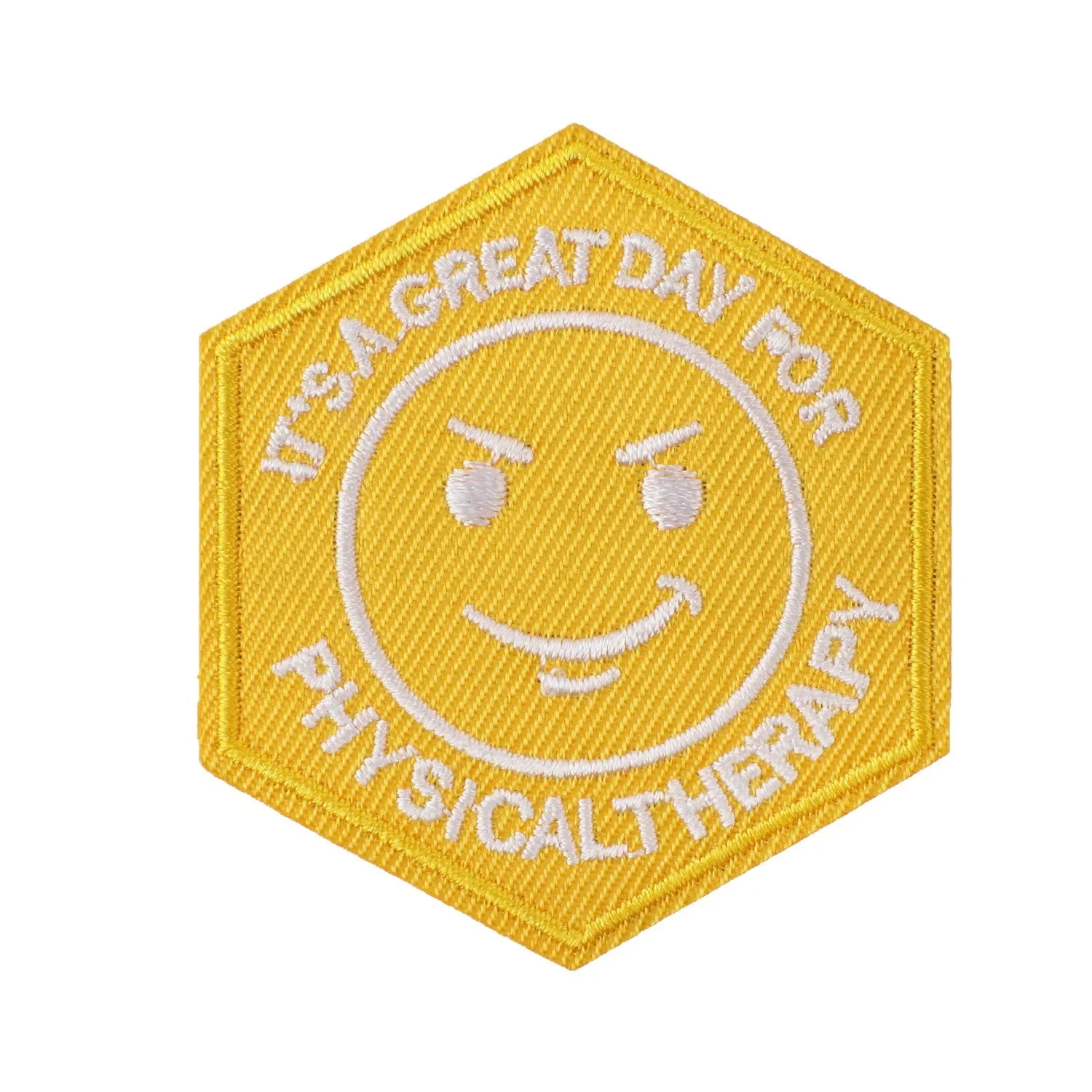 1Pcs Peace Love PT Physical Therapy Embroidered Patch, Iron on Heart Hand Applique for DIY Bags Clothes Hats Decor Craft