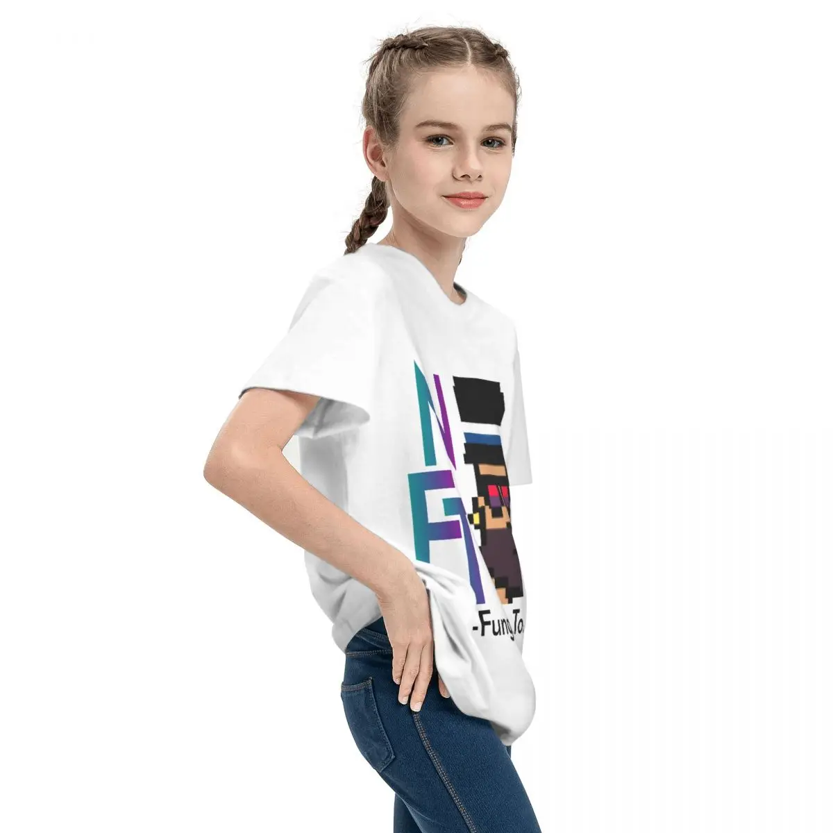 الكبار قصيرة الأكمام الأساسية تي شيرت ، Nft الفن الراحة ، الفانك ، عالية الجودة ، Teeanger جديدة ، الفانك للبيع #5