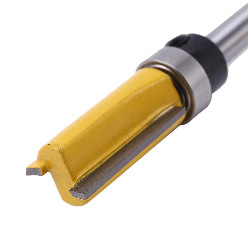 15Pcs 1/4 Inch Flush Trim Router Bit Pattern Bit Top & Bottom Bearing 1/2 Inch Blade Template Edge-B61B