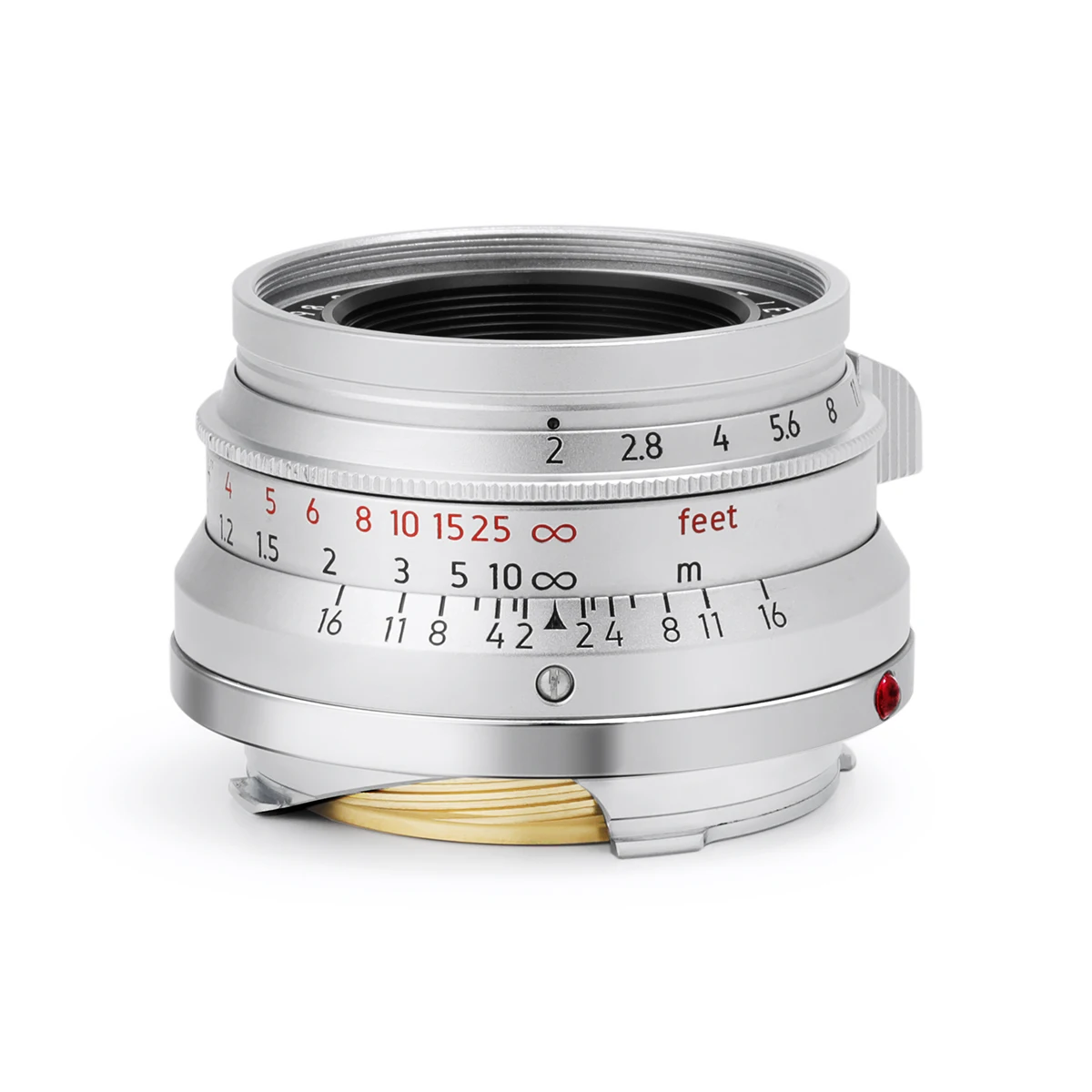 Light lens lab 35mm F2 Lens 8 Eight Element Silver Chrome for Leica M M10 M240