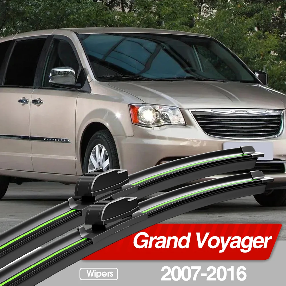 Dla Chrysler Grand Voyager 2007-2016 pióra wycieraczek przedniej szyby 2 sztuk akcesoria do szyb przednich 2008 2009 2010 2012 2013