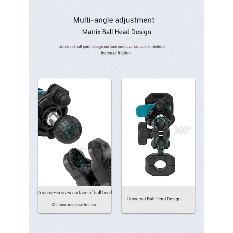 Mwupp Osopro Variable Diameter Bracket Shock-Absorbing Version Convenient Leka Mobile Phone Bracket Motorcycle Navigation Holder