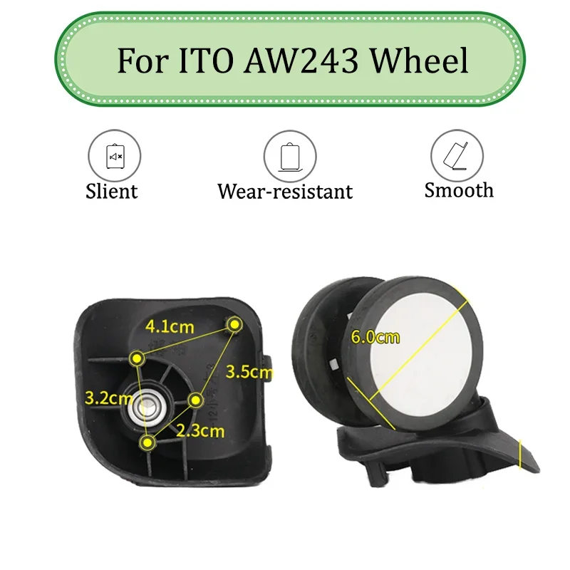 

Suitable For ITO AW243 Trolley Box Wheel Universal Wheel Replacement Luggage Box Wheel Hub Boarding Chassis Wheel Hub Repair
