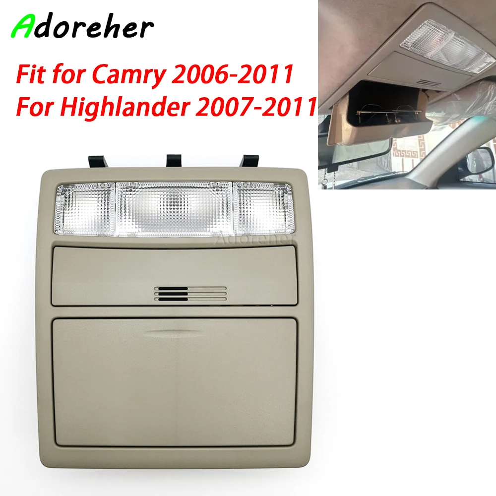 

Лампа для чтения в салоне автомобиля (потолочная) для Toyota Camry Highlander 2007-2011, комплект ламп для чтения