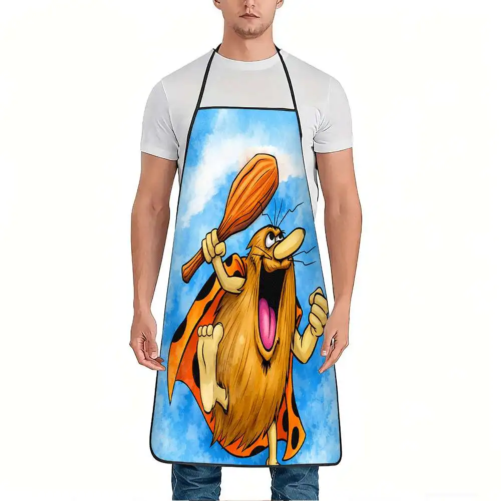 1pc of a Humorous Caveman-Themed Apron, Made from Durable And Easy-To-Clean Polyester, Featuring an Adjustable Waistband, Suitab