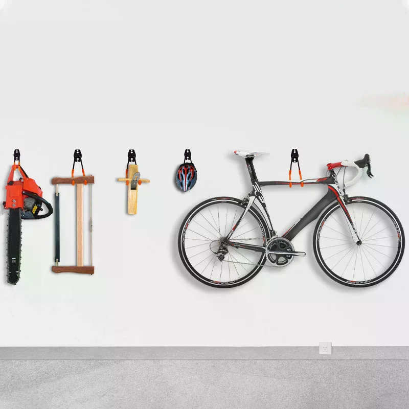 Heavy Duty Wall Mount Metal Hooks Garage Organizer Bicycle Hanger Ladder Garden Tool Storage Hook