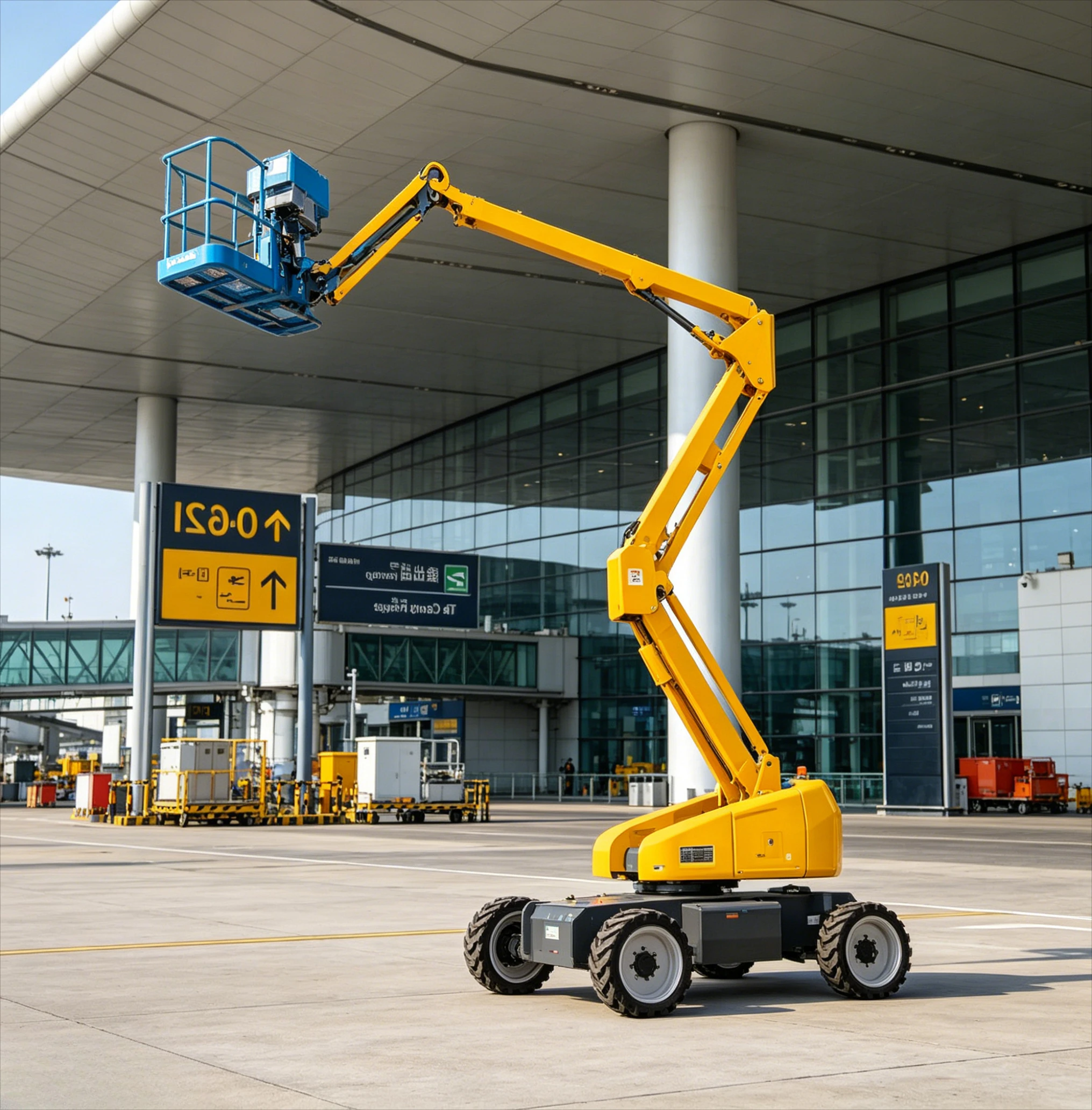 2026 Best Selling Telescoping Crank Arm Lift Boom Lift Aerial Work Platform with 14 Max Height for Sale