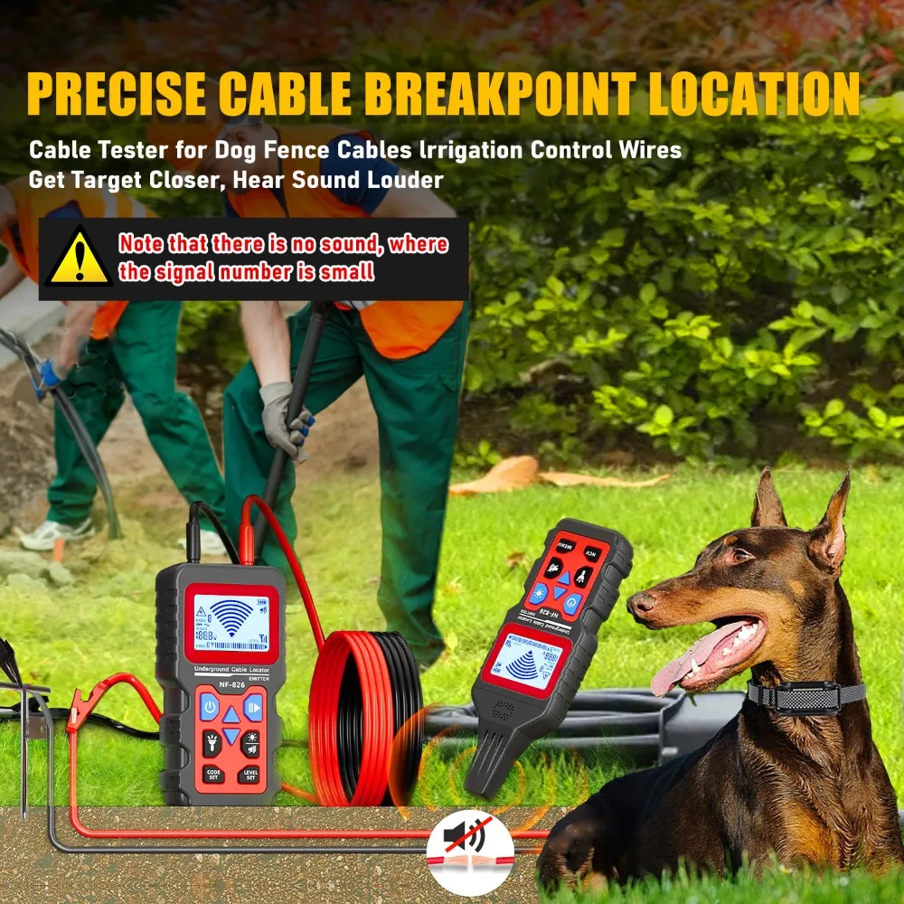 2025 New NF-826 Underground Cable Tester Locator Wire Tracker Detector, Wall and Underground Pipeline Wire Detector | USA | NEW