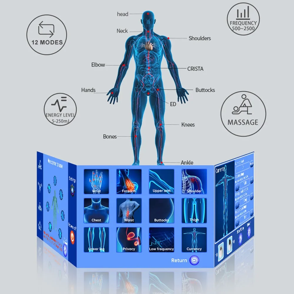 V100 جهاز علاج بالمستخدم موجة صدمة آلة صحية Onda Choque علاج ضعف الانتصاب Masajeador العناية الشخصية #4