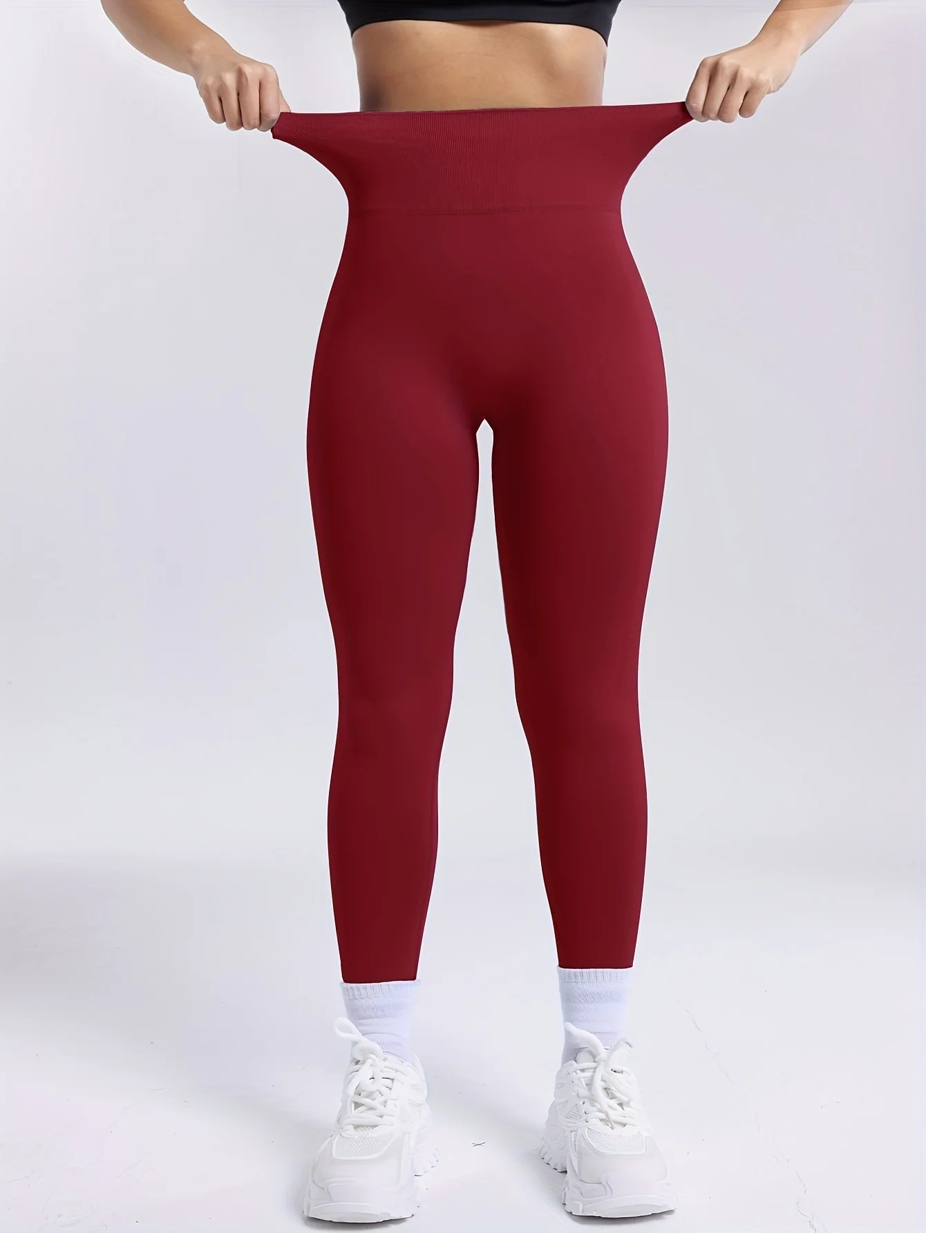 Yoga Pants Glow In The Dark Women Pocket Female Thermal Wasit New Oversized Hip Letter Washed Streetwear Jogger Shaper Belly Ins