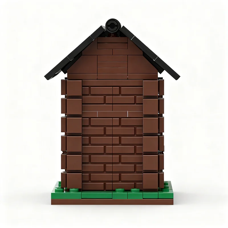 232 Piezas MOC, Paisaje Urbano Modular, Mini Cabaña de Madera, Bloques de Construcción, Modelo de Construcción, Juguete de Regalo de Navidad, Idea Creativa