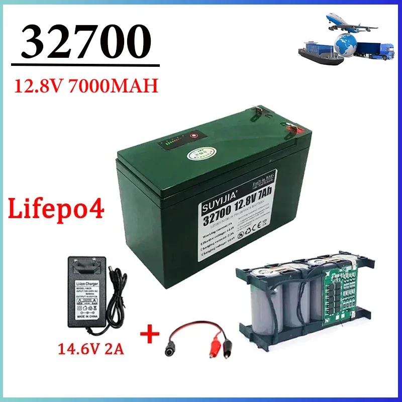 32700 4S1P battery pack 12.8V 7000mAh Lifepo4 rechargeable battery with 4S 7A balanced BMS for electric model car model car