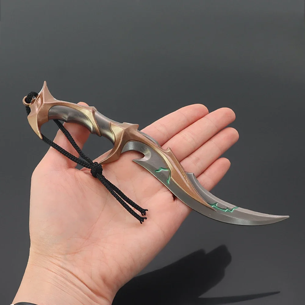 18cm/7in Valorant Forsaken King Legacy Ceremonial Knife Real Steel Swords Teen Boy Gift Collectibles Cosplay Anime  Toy Weapons