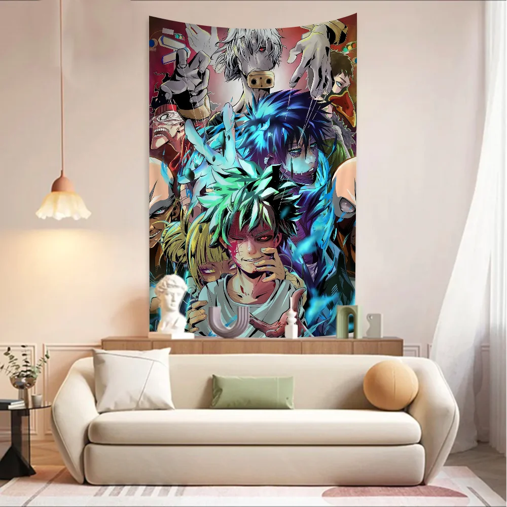 

Himiko Toga Boku No Hero Academia Printed Large Wall Tapestry Indian Buddha Decoration Witchcraft Bohemian Hippie Art Decor
