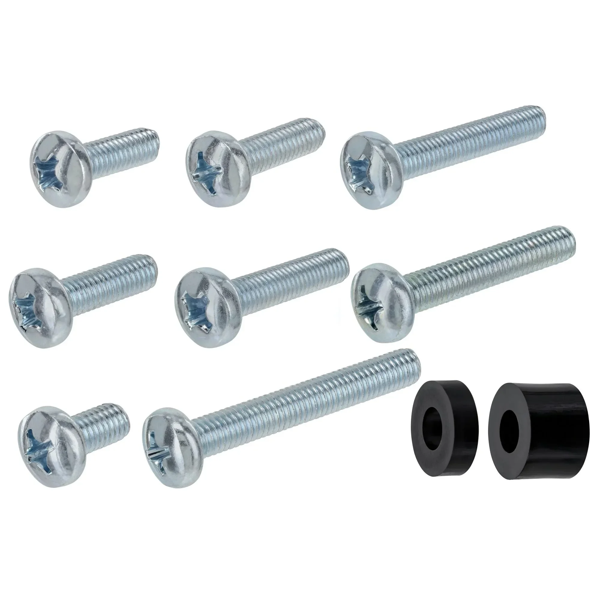 Kit di montaggio TV Hillman, materiali in nylon e acciaio, 64 pezzi