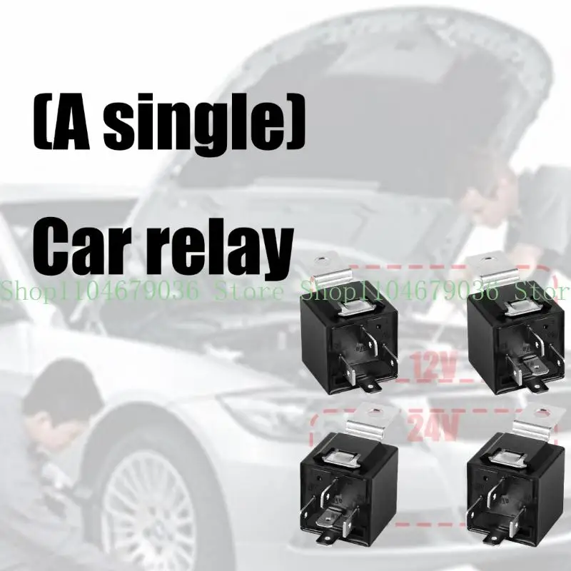 652F Multiple Vehicle 12V/24V 5 Pin 40A Relays Low Energy Consumption Instantly Activation For Electronic Devices