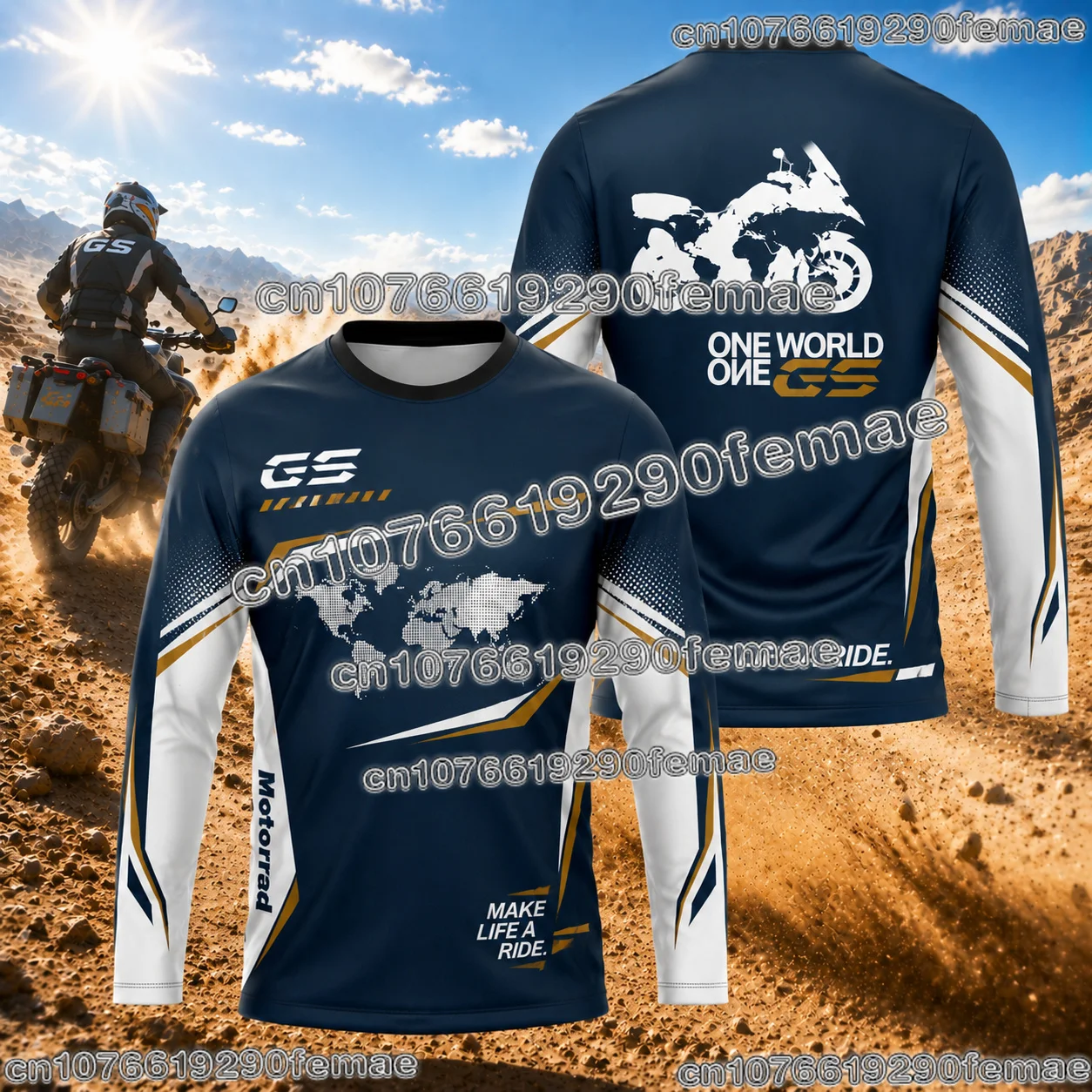 Neues GS Adventure Motorrad Fan-T-Shirt für Outdoor-Motorradfahrer – Atmungsaktives Freizeitoberteil für den täglichen Einsatz