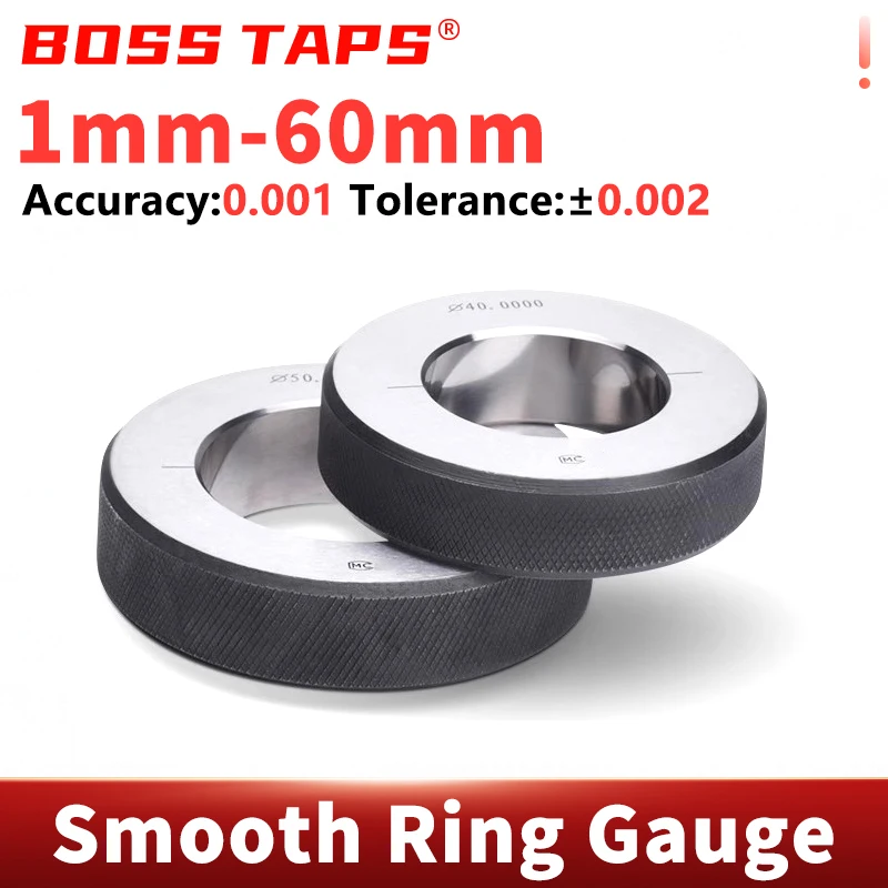 1PCS Φ2mm-60mm Smooth Ring Gauge Inner Diameter Calibration Gauge Plain Ring Gage Smooth Hole Gage Measuring Tools Customizable