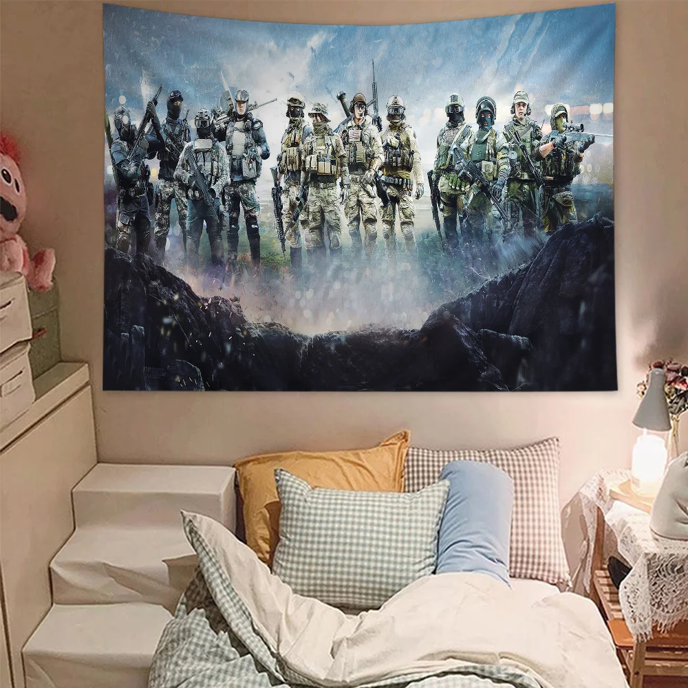 Battlefield 2042 Hanging Bohemian Tapestry Japanese Wall Tapestry Anime Kawaii Room Decor