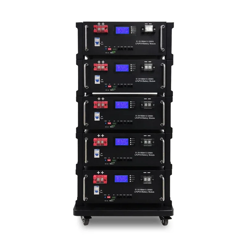 51.2V100Ah rack-mounted 4U lithium iron phosphate battery 5KWH solar photovoltaic home energy storage large-capacity battery