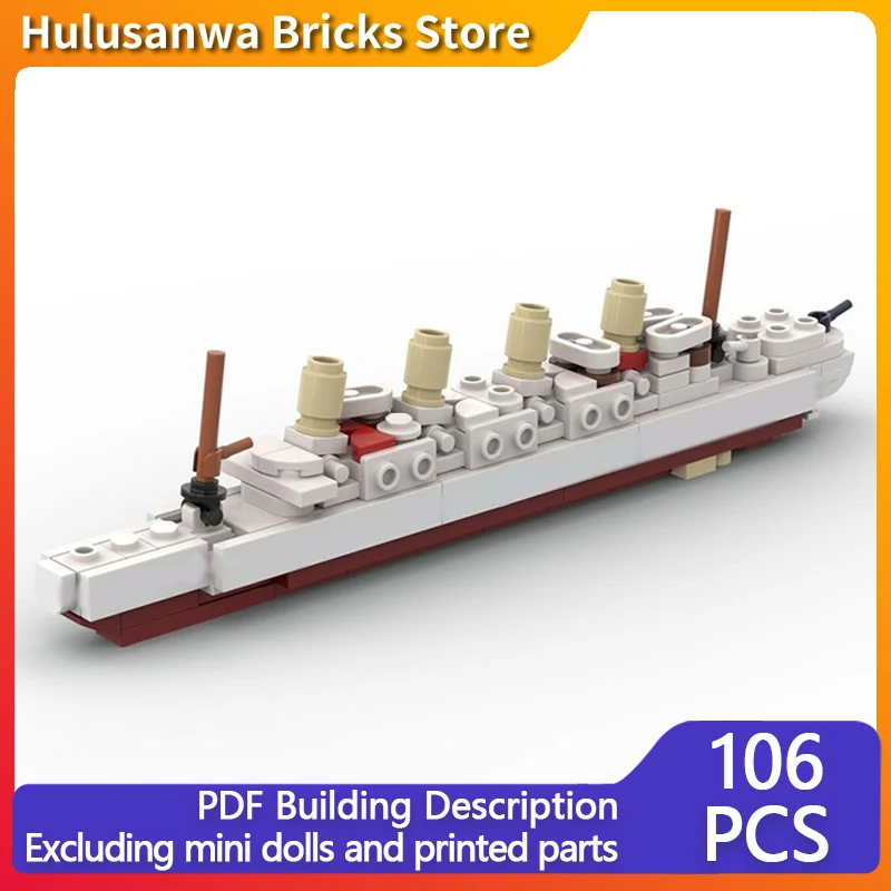 

Британская модель Ocean-Going Liner MOC, строительные кирпичи, военное оборудование, модульные технологии, подарки, праздник, сборка, детские игрушки, костюм