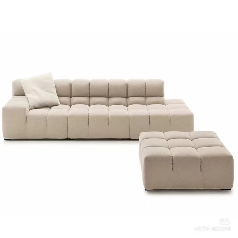 

Combination sofa Tufty-Time minimalist module chocolate tofu block fabric sofa