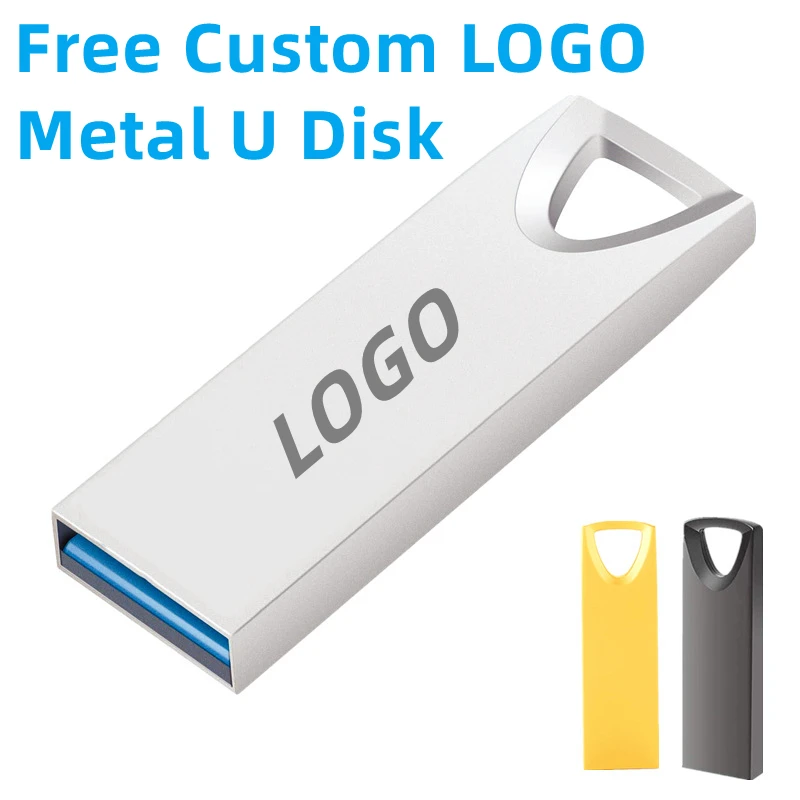 Neue Freies Custom Studio Name LOGO Farbe Metall Mini USB 2,0 128GB-Stick 4GB 8GB 16GB 32GB 64GB Memory Stick