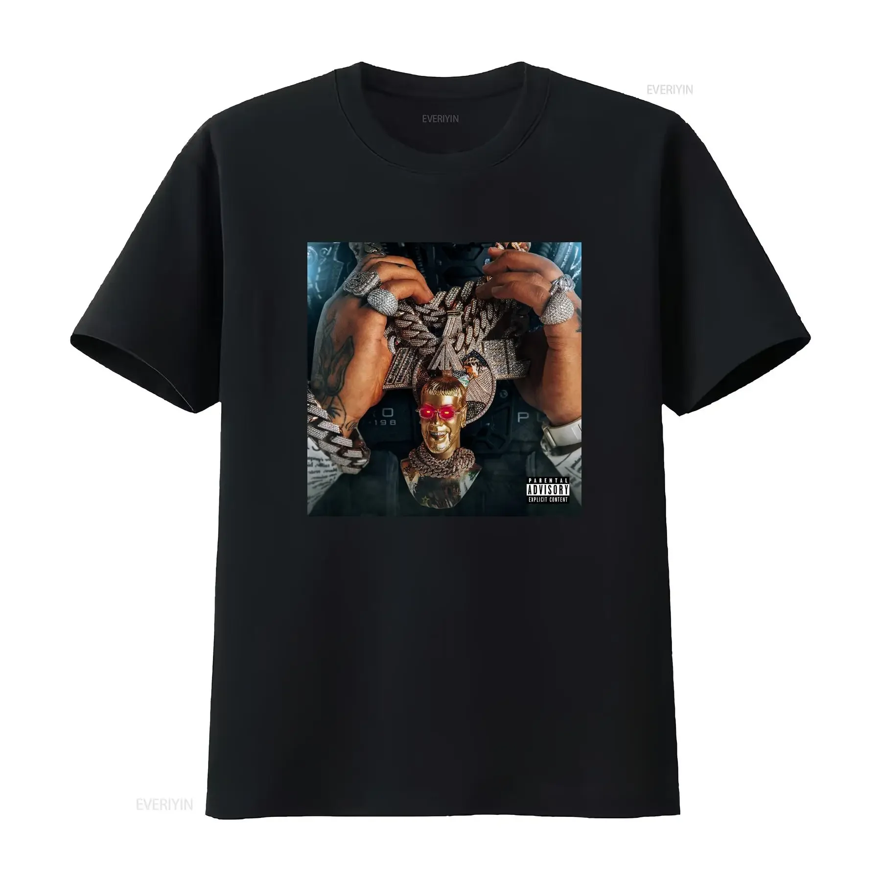 Anuel AA Emmanuel Dark Cover camiseta Xs 2XL vintage lavado Casual Top para uso diario ligeramente gráfico moda suave
