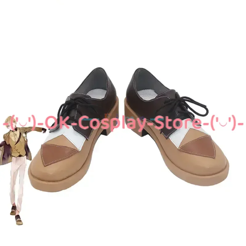 Fura Kanato Cosplay Shoes PU Leather Shoes Halloween Carnival Boots Vtuber Cosplay Prop Custom Made