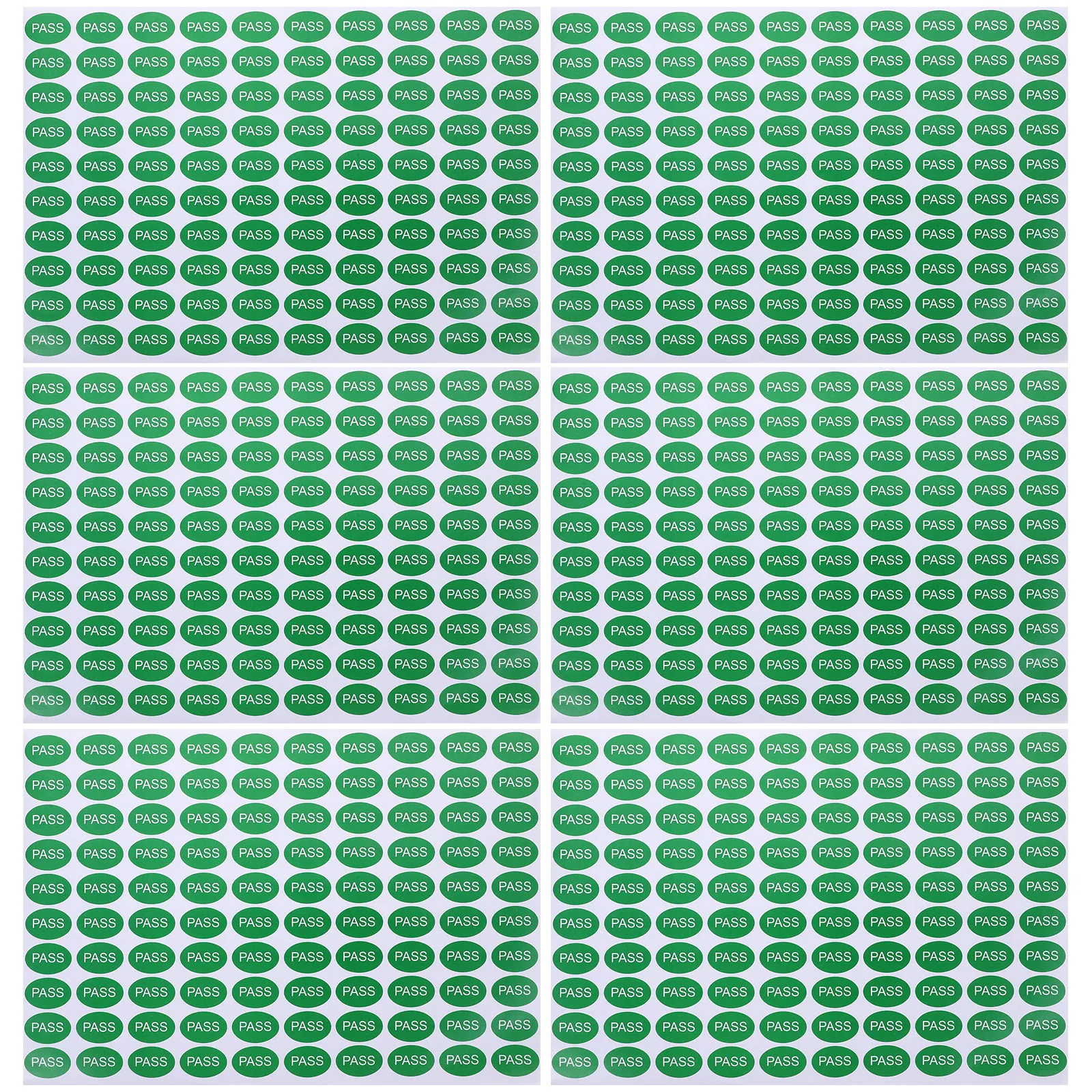 

2000Pcs Qc Passed Labels Stickers PVC Adhesive Bright Color Fade Resistant for Warehouse Quality Inspection Inventory Management