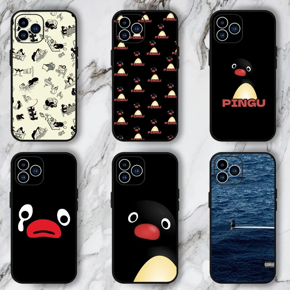 Cartoon Pingu Cute Phone Case For Samsung Galaxy S22 S23 Ultra S21 S20 FE Plus Note 20 Soft Cover