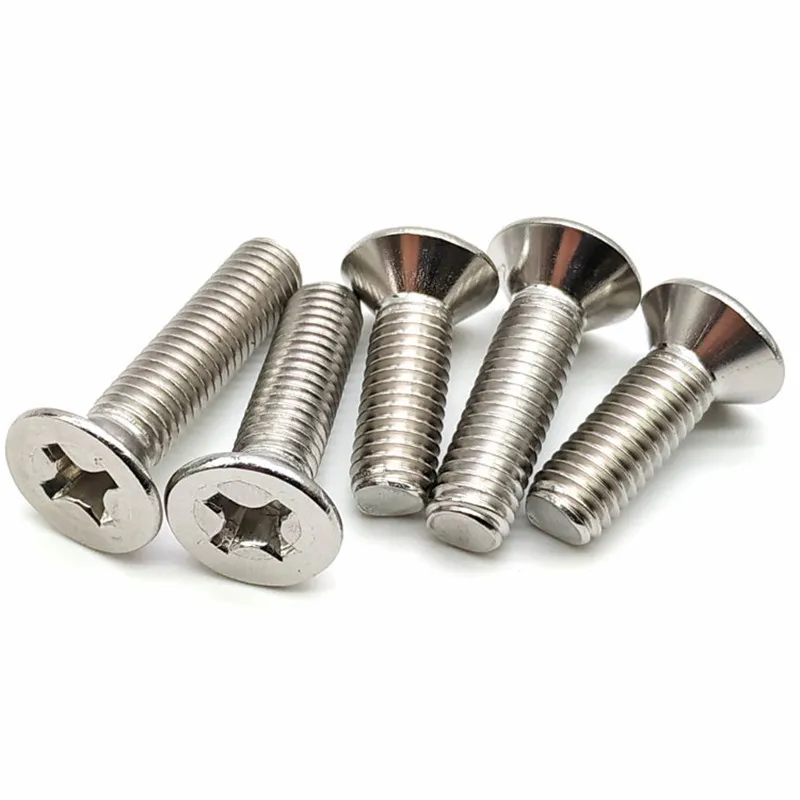 50pcs UNF 00#-90 0#-80 US Fine Thread 304 A2-70 Stainless Steel Cross Recess Phillips Flat Countersunk Head Screw Bolt