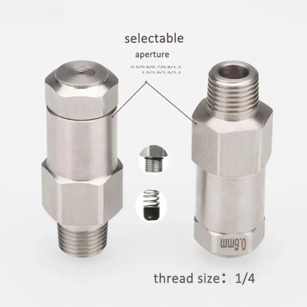 SS304 LNN Low Pressure Hydraulic Atomizing Nozzle, Fine Mist Spray Nozzle For Cooling, Humidification And Dust Control