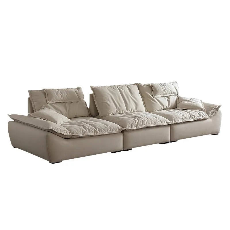 

tr Minimalist Cream Style Sailboat Sofa Small Apartment Living Room Set Removable Chenille Fabric Foshan Internet Celebrity&