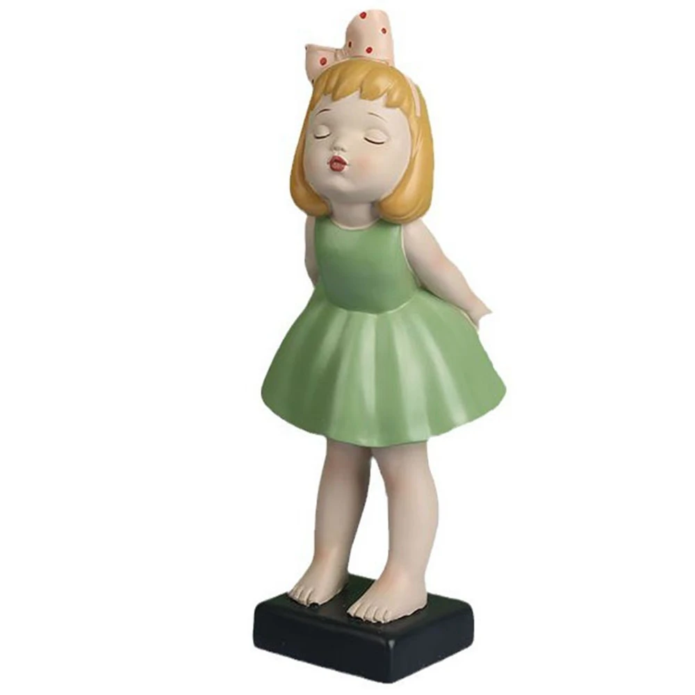 

Cute pouting little girl resin figure sculpture ornament home Statue Sculpture Figurine Nordic Room Home Decor Decoration Desk